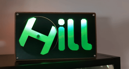 Rotating Name Sign